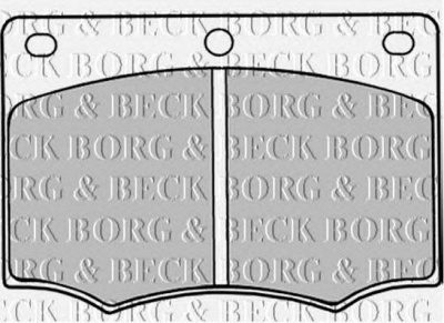 BORG & BECK bbp1044 -  Комплект тормозных колодок, дисковый тормоз